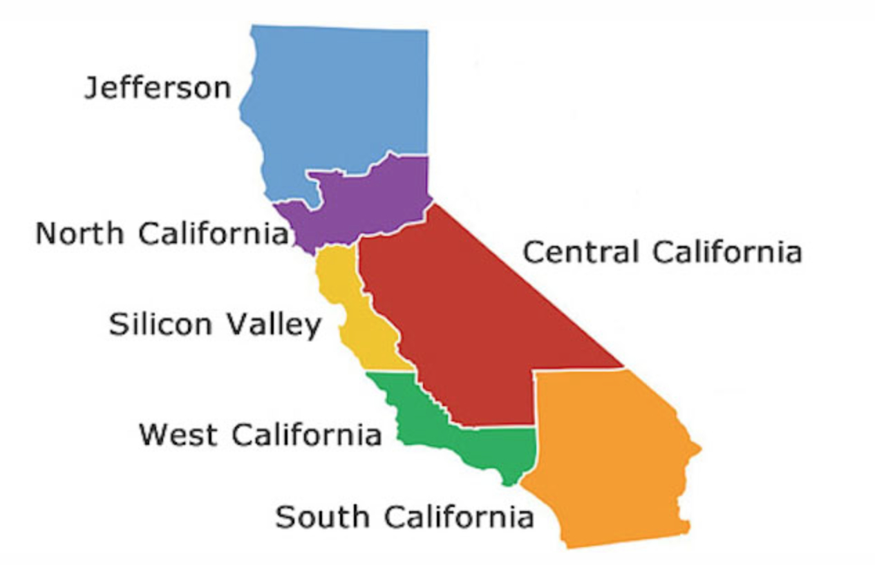 New Map of California