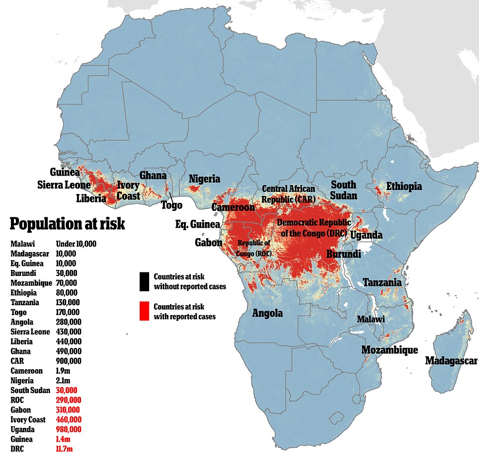 Ebola map