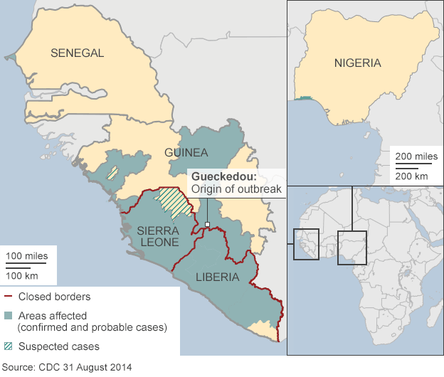 Confines around Ebola_detail