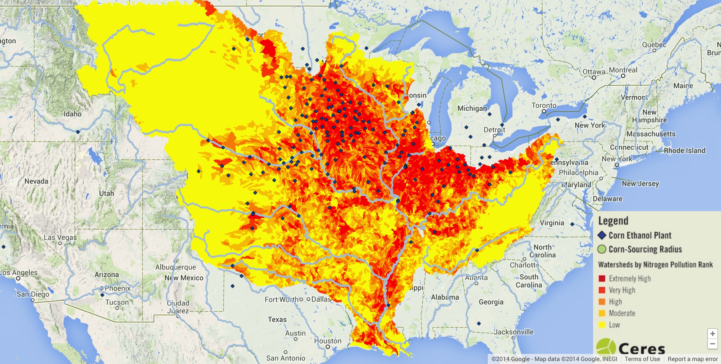 Nitrogen Pollution of Miss Watersheds