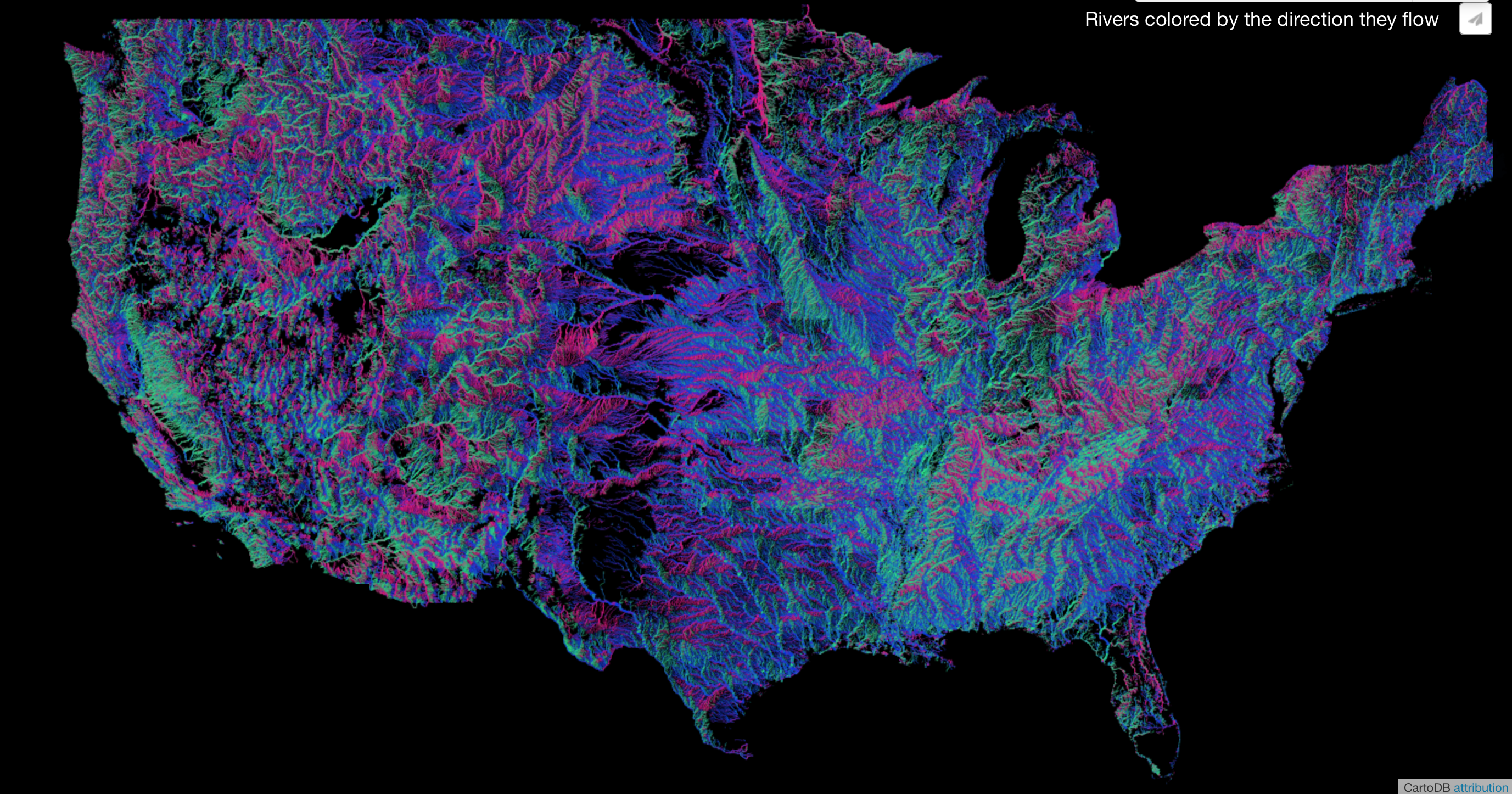 rivers and directional flow