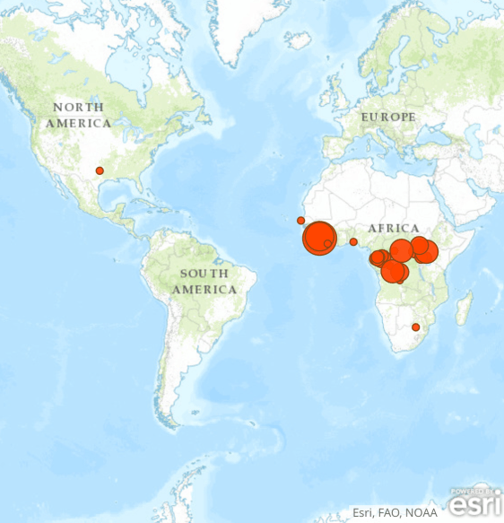 long confined to West Africa