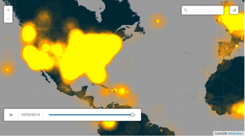 Twitter Explosion on Ebola oct 5