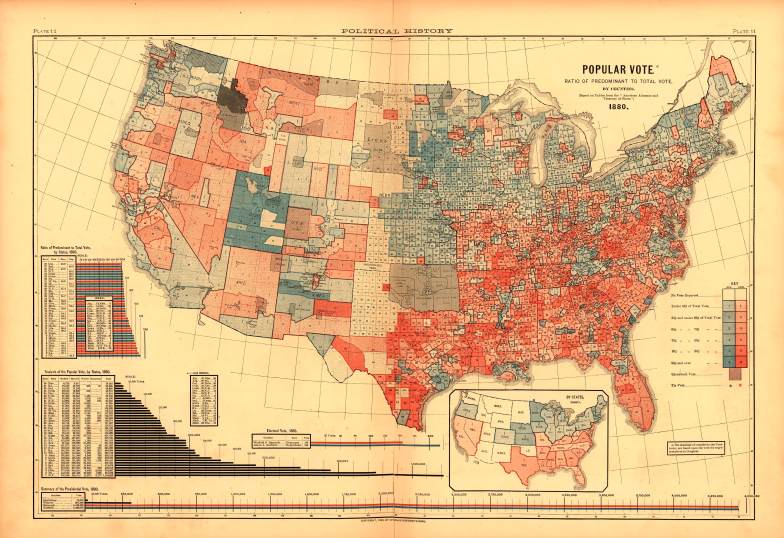 1880 popular vote for HG