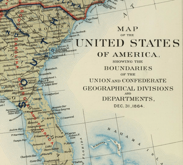 legend of boundaries union confederate