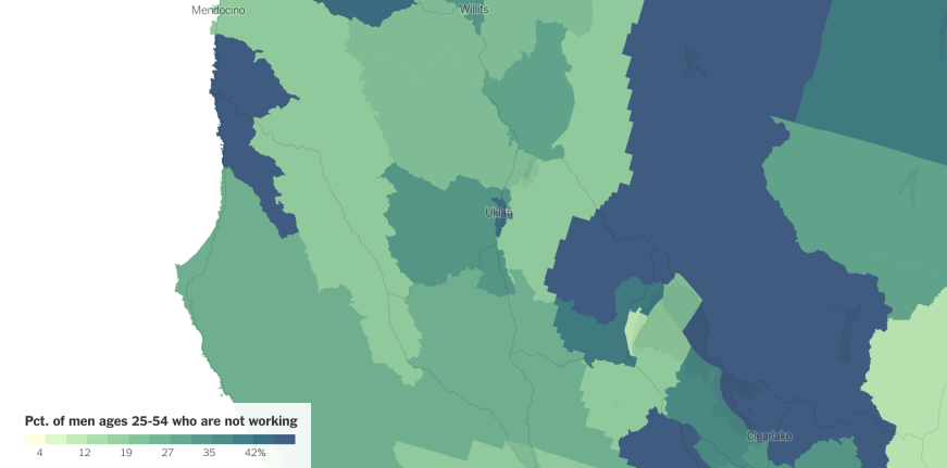 Men not Working Mendocino