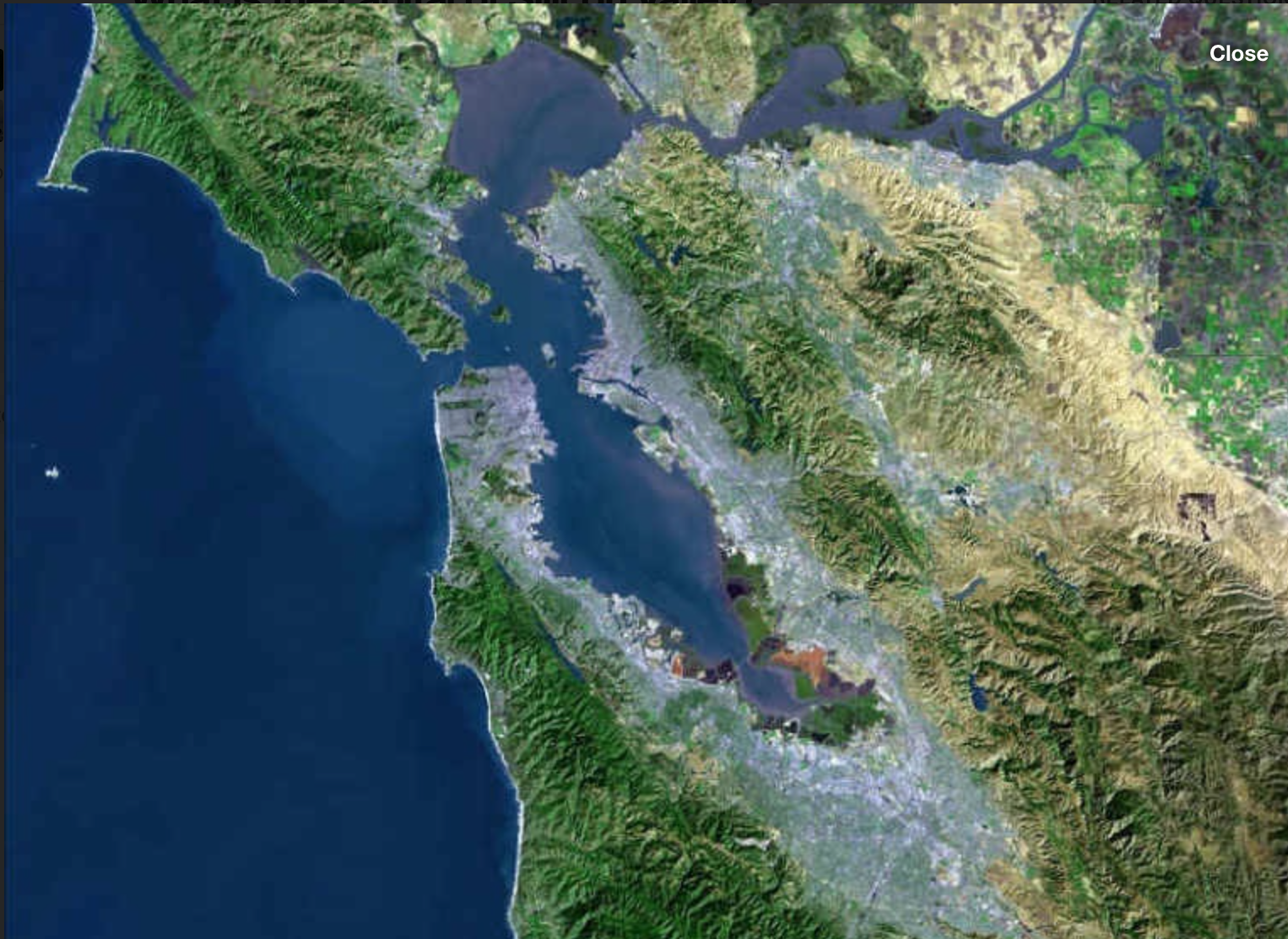 Aerial Silicon Valley view