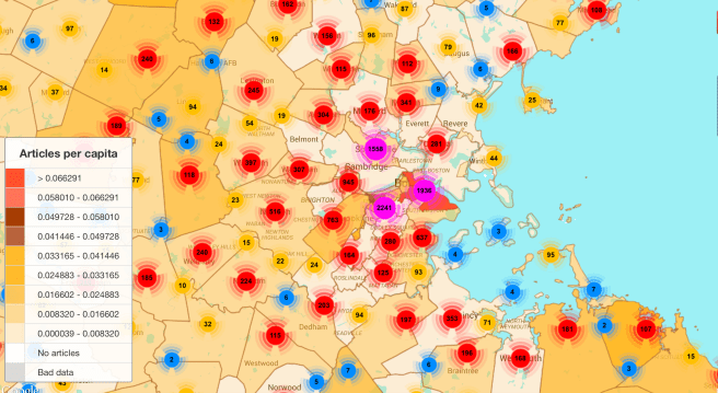 Articles per capita MA