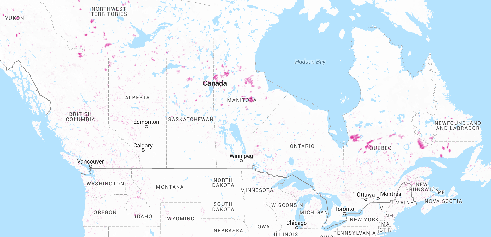 Forest Loss, Canada 2013