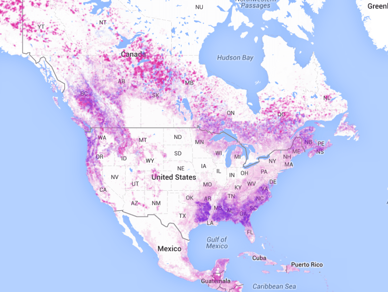loss:gain Nafta areas