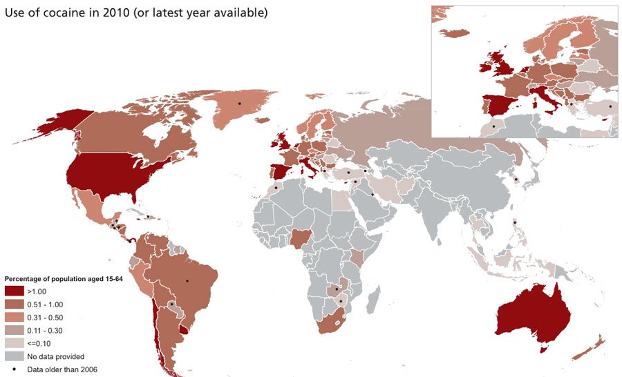 in-the-past-four-years-cocaine-use-has-decreased-in-the-us-while-increasing-in-australia-and-stabilizing-in-europe
