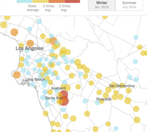 drenching years in 2014-15 in LA