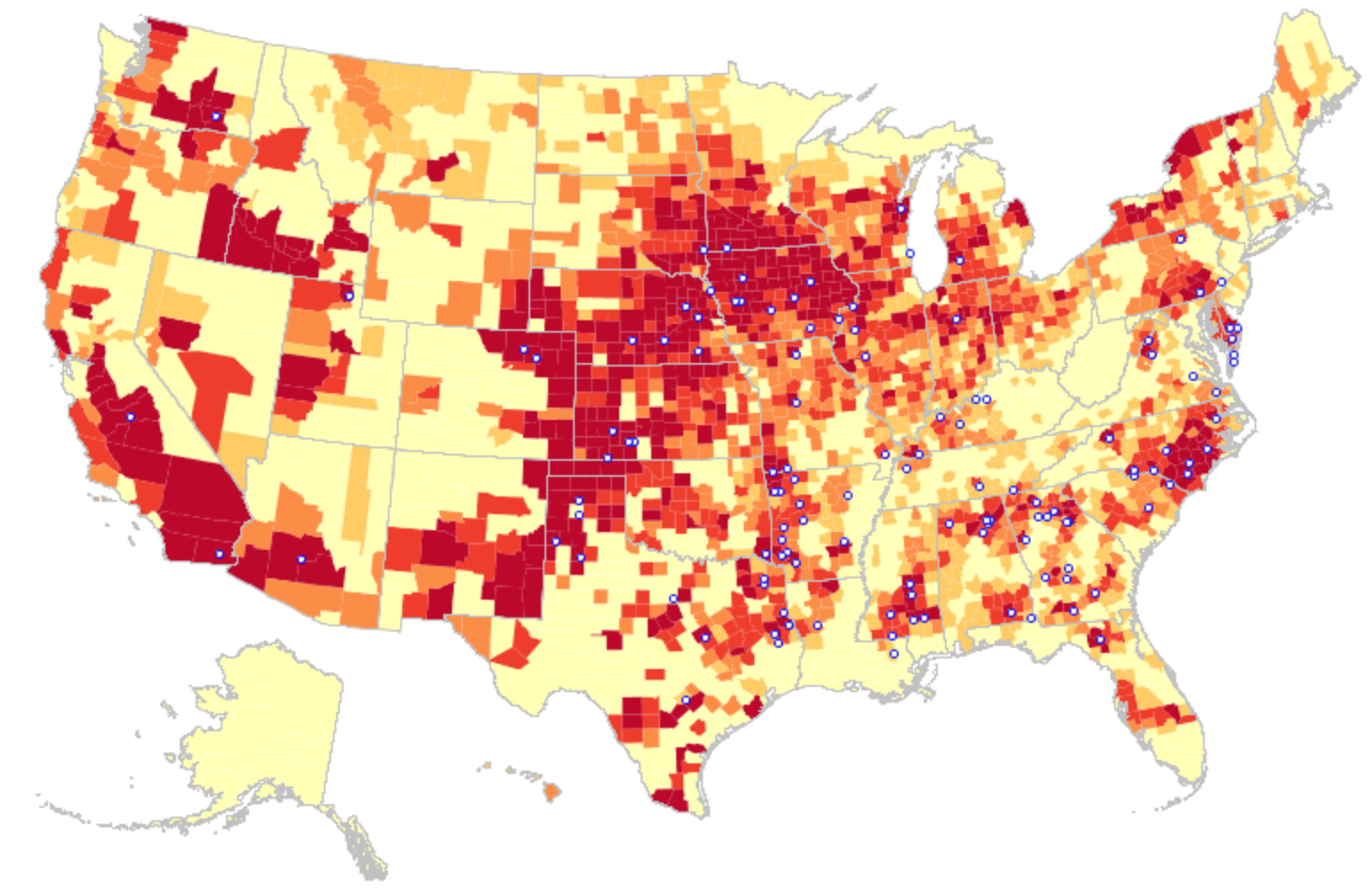 2007 Factory Farm Map Concentration