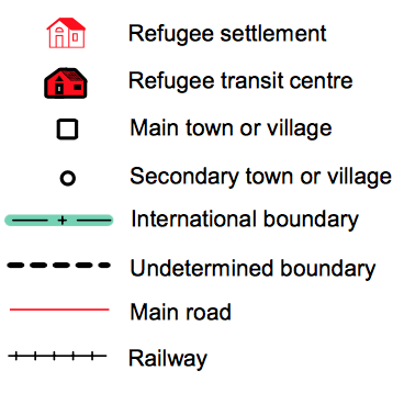 2012 Sudan map legend