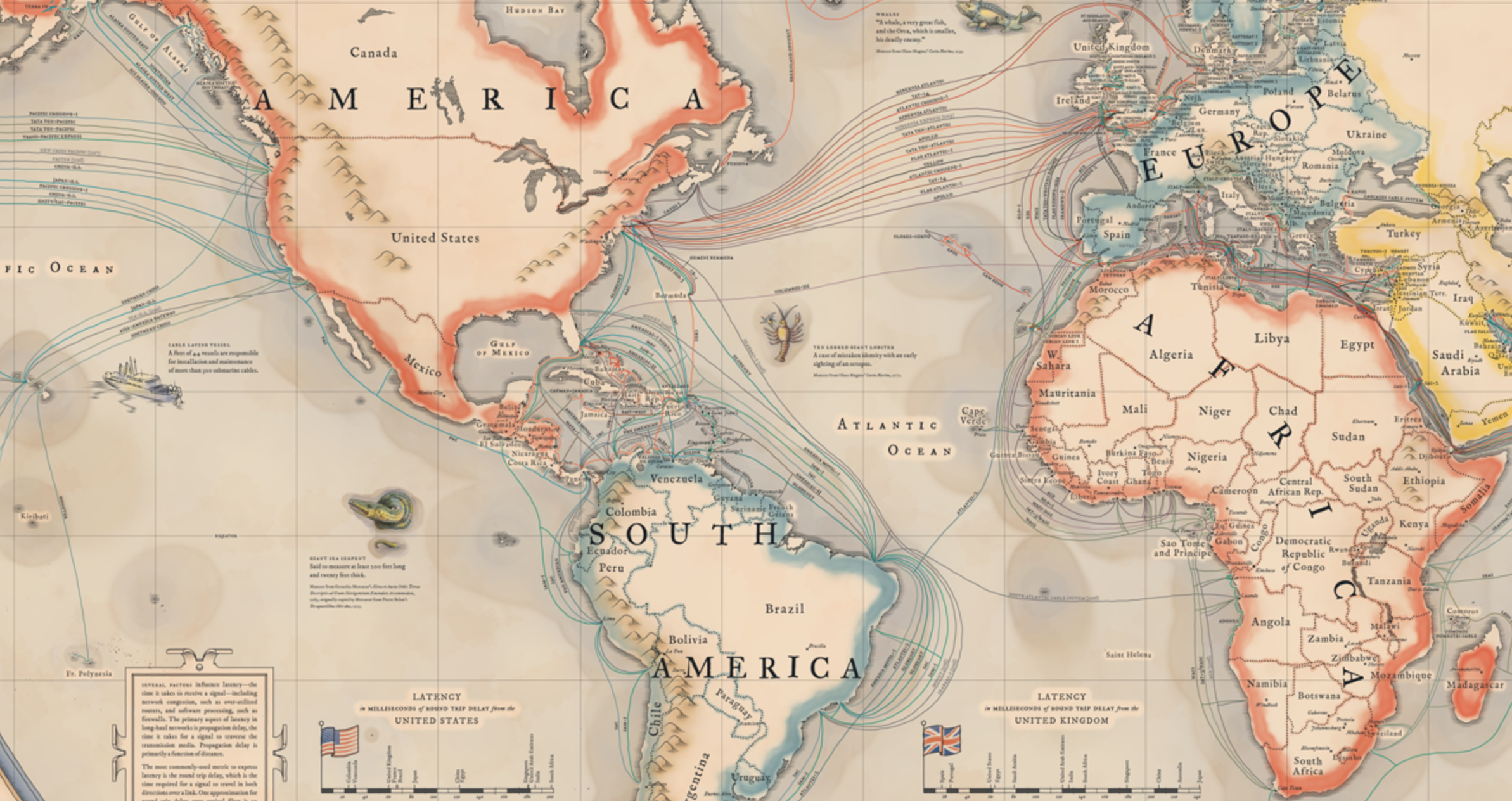 America to three continents