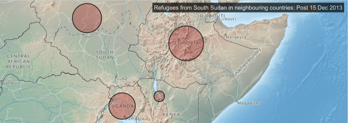 Sudanese refugees mapped