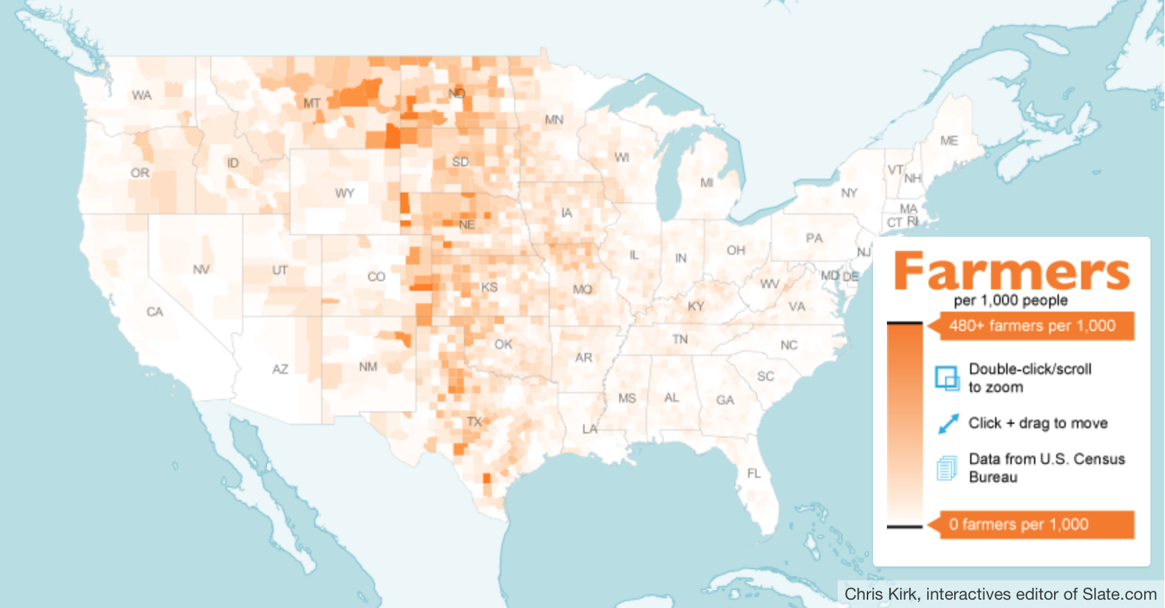 Farmers:100 eah state