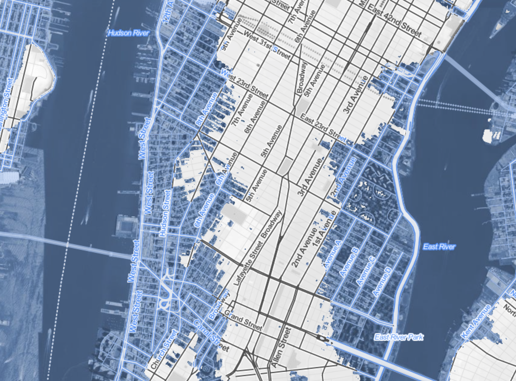 lopped off lower Manhattan