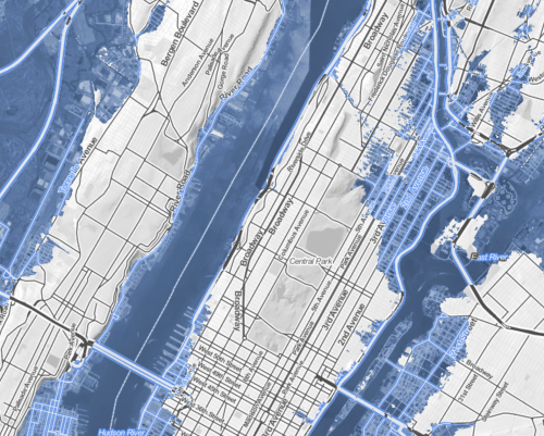 Truncated NJ and absent upper East side