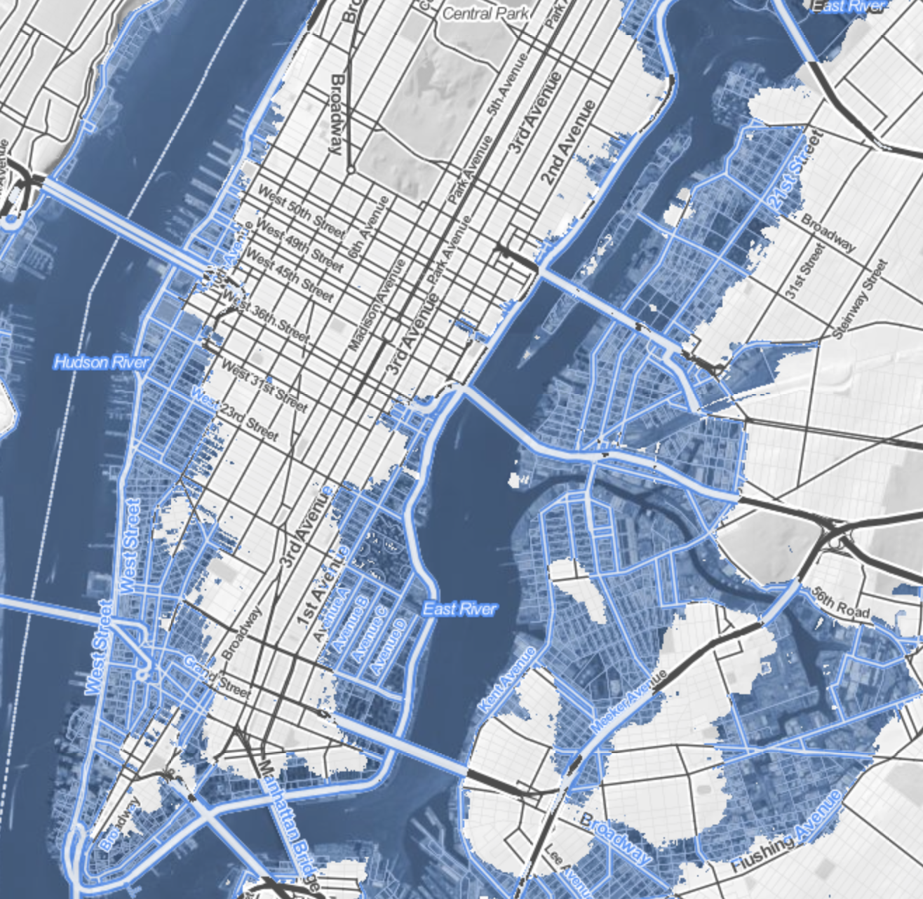 Two Inches in Lower Manhattan
