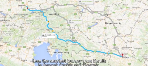 The Shortest Journey from Serbia