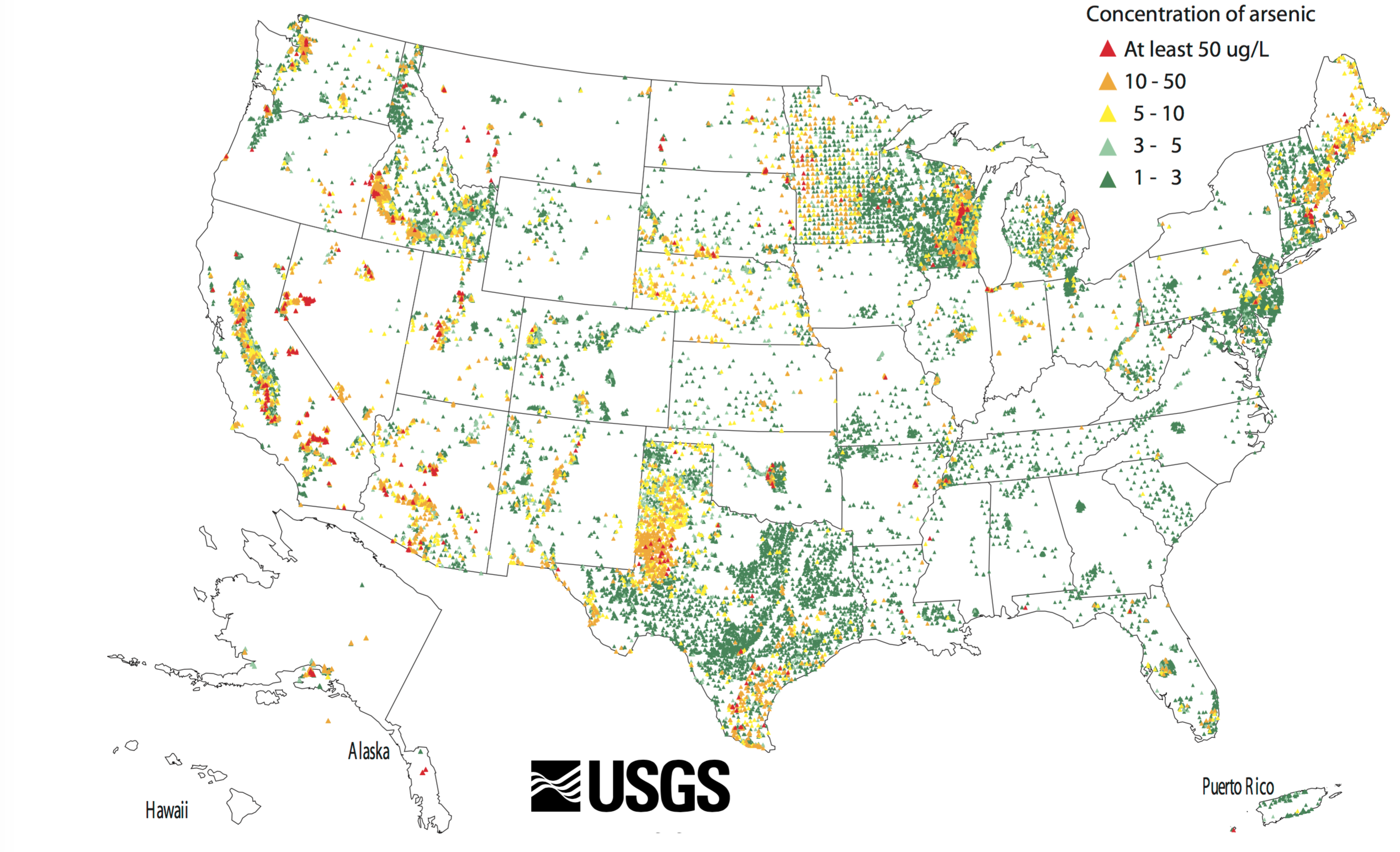 ARSENIC concentrations usgs