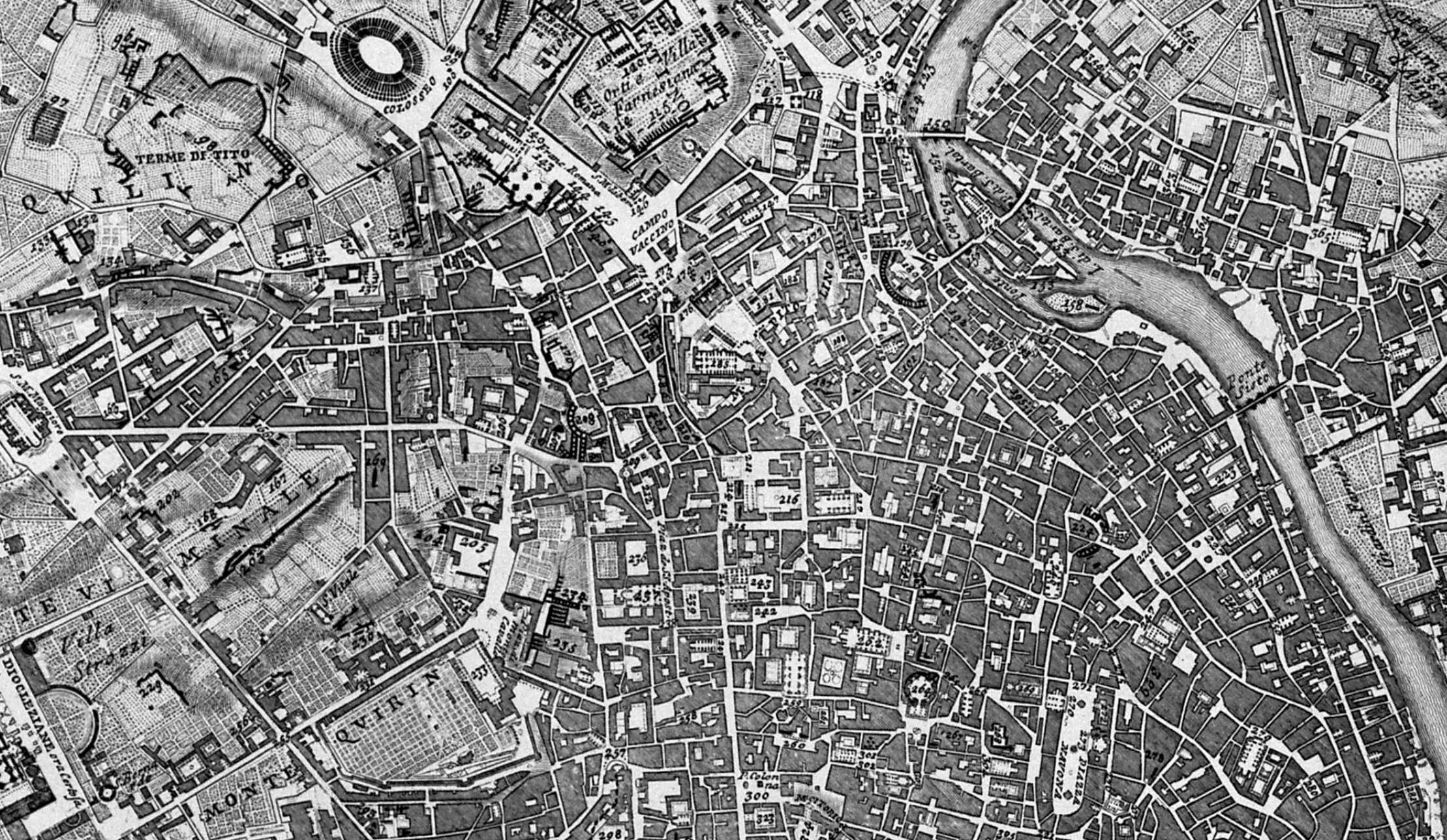 Piranesi-Numbered zbuildings in Central Rome