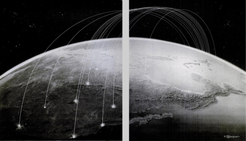 Atom Bombs Descend on US LIFE 1945
