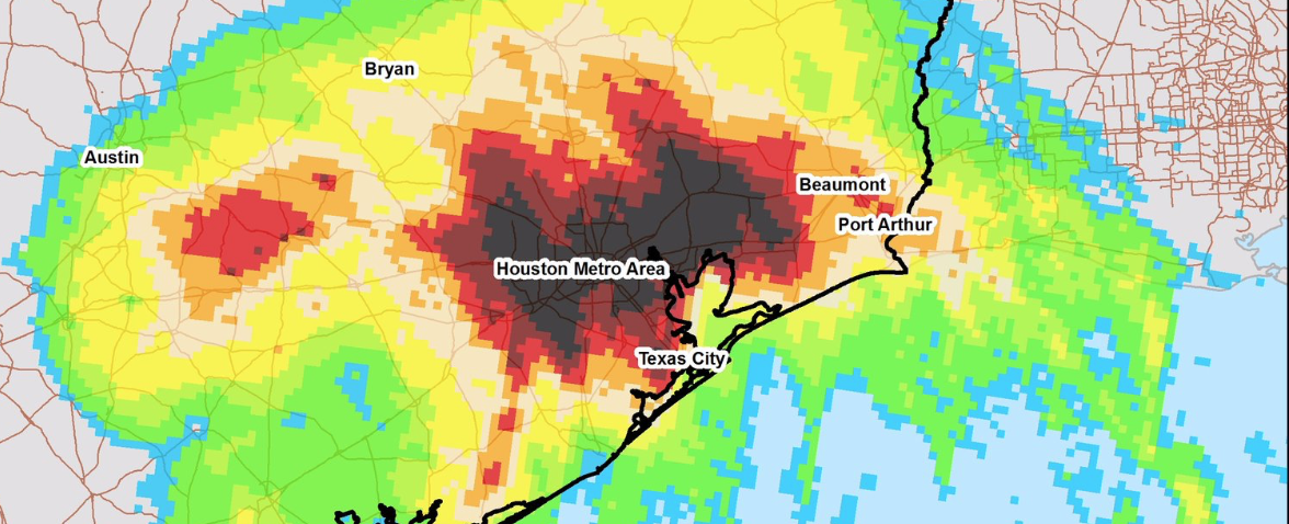 header--four days 8:24-8:28 precipitation in Houston