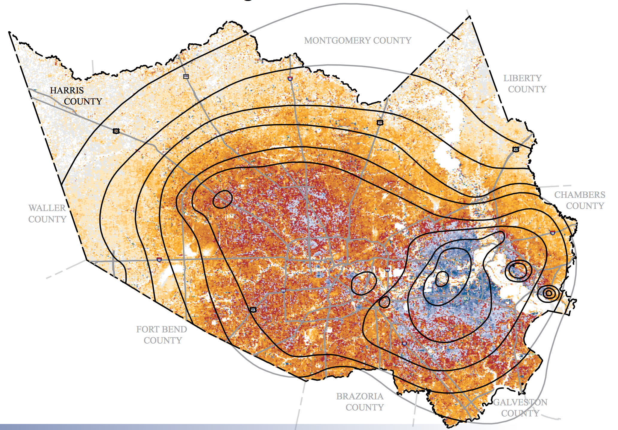 Houston-Galveston subsidence:2011.png