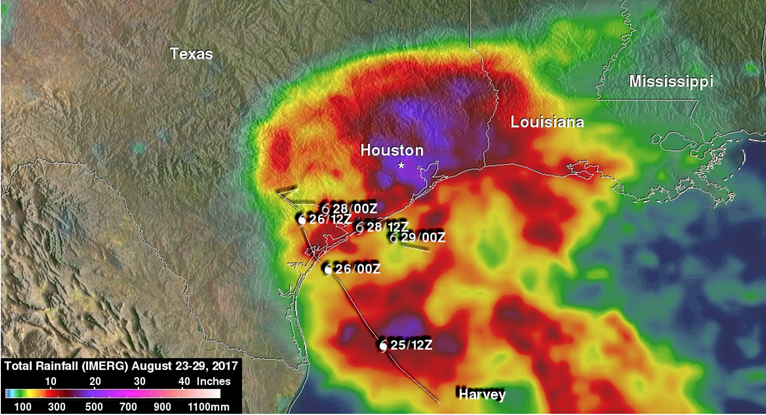 Total Rainfall MERG NASA 8:23-29