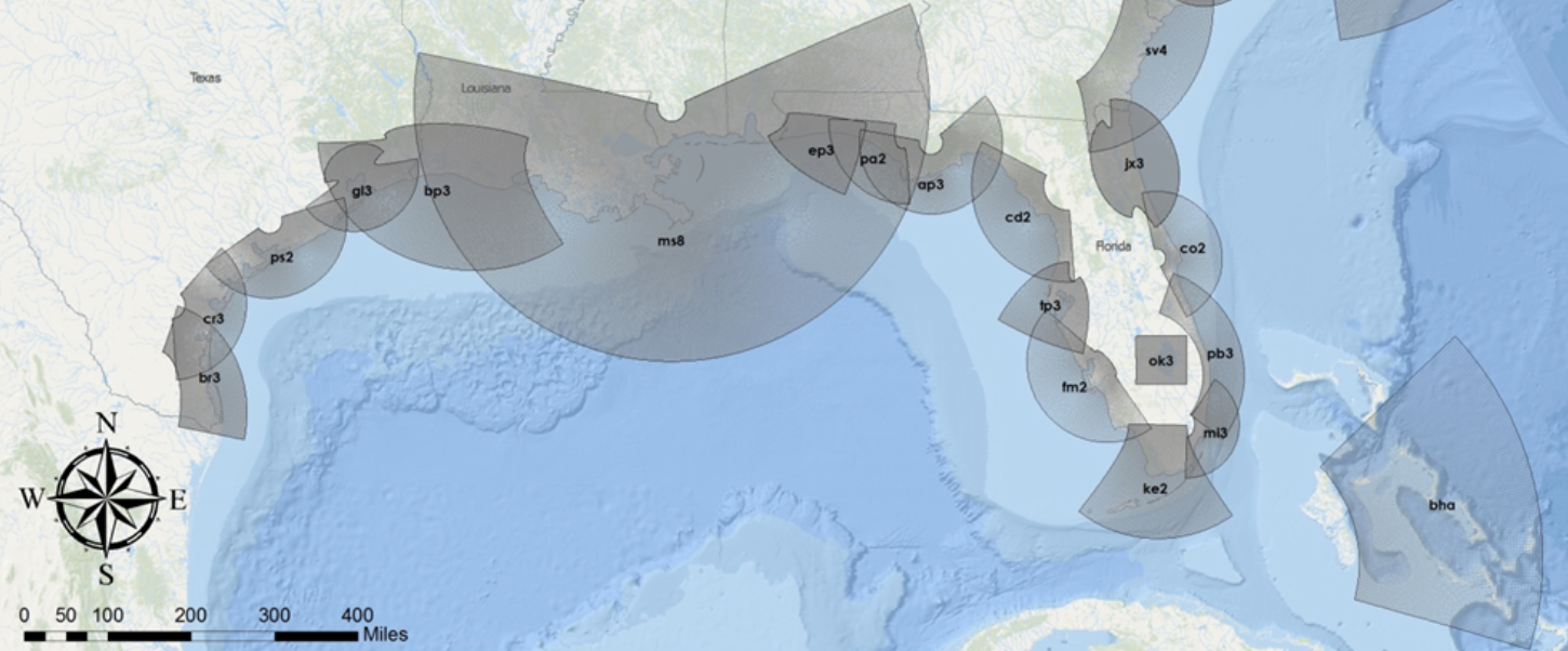 SLOSH map June 1 2014 Southeastern coast noaa