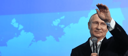 Putin before USSR map