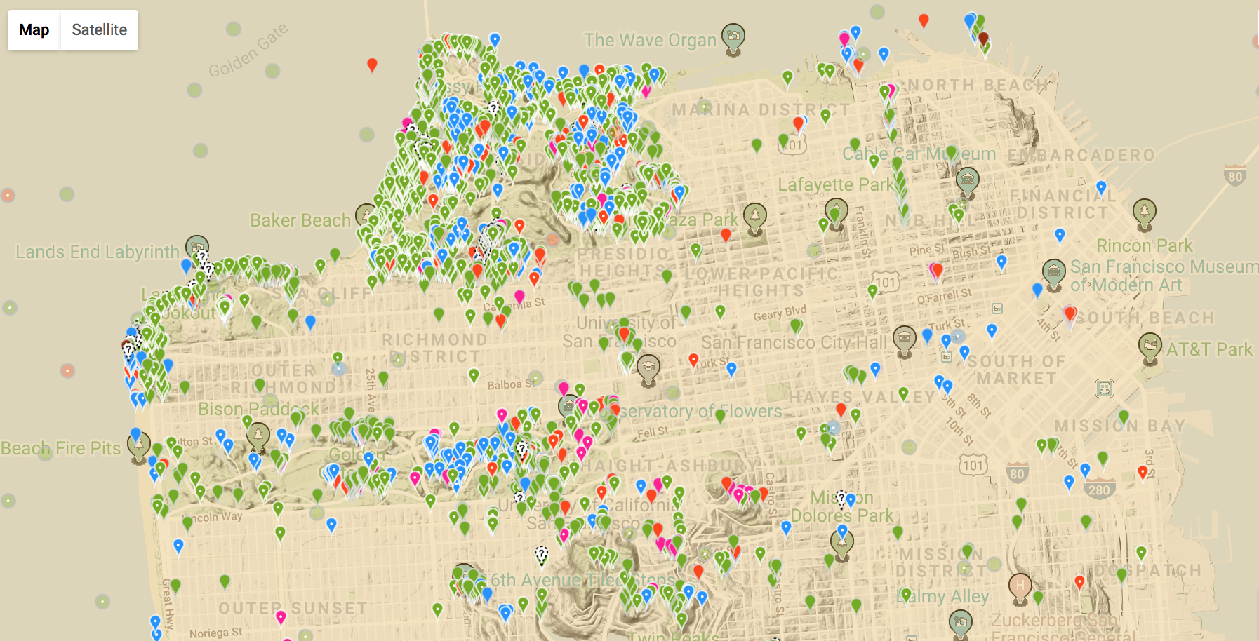 SF iNaturalist overview