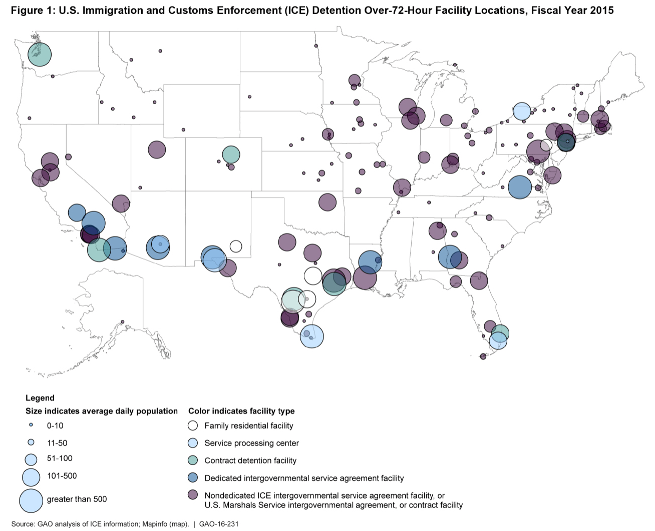 2015 ICE immigration detention centers