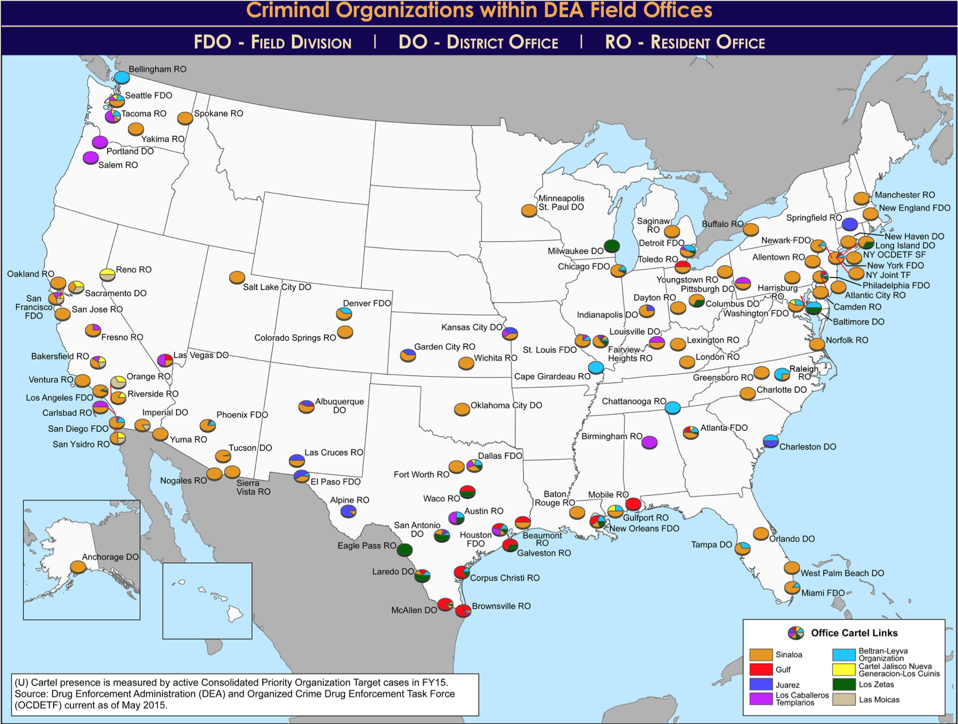 DEA field offices:Transnational Cartles.png