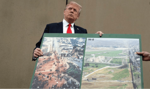 Donald Displays Map