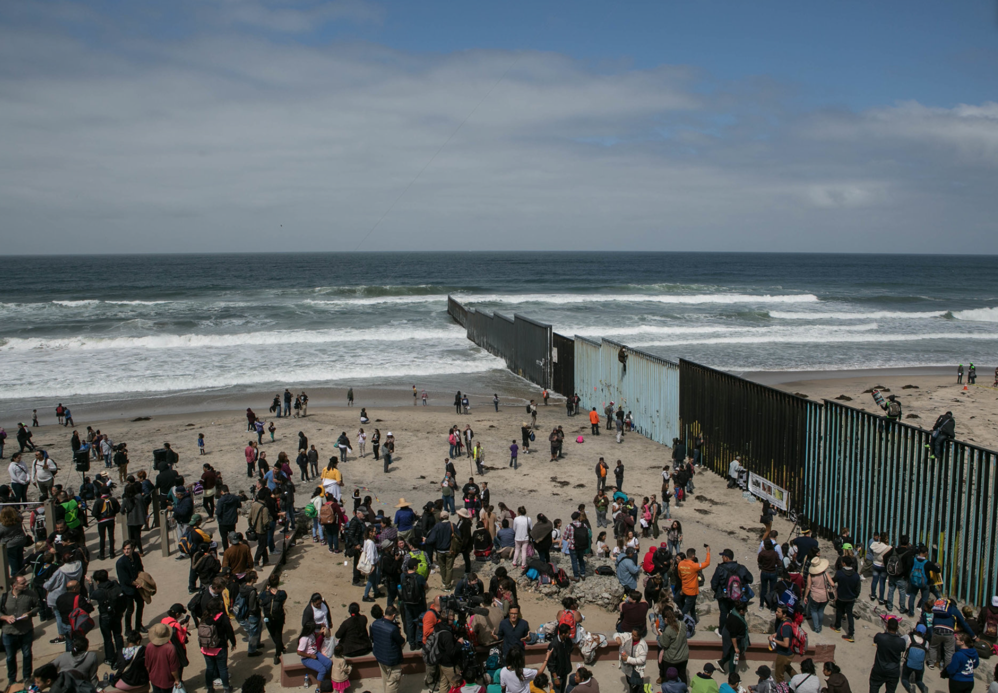 Migrants arrive at Tijuana