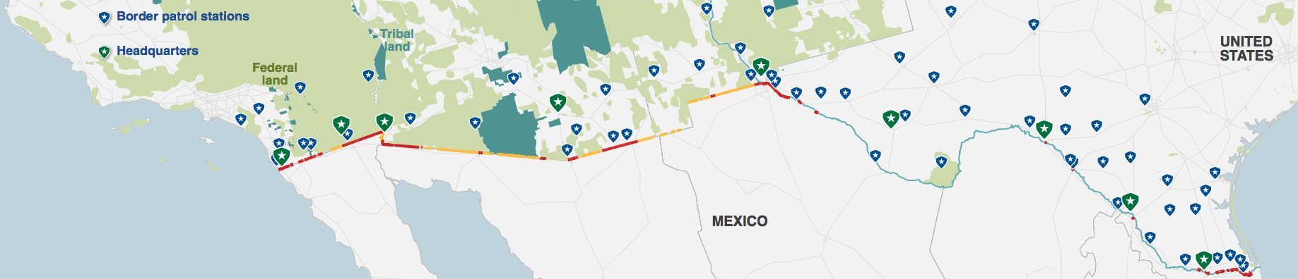 Border Terrain:lands