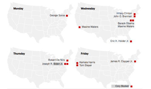 Cesar's bombs map USA